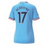 Manchester City Kevin De Bruyne #17 Hjemmedrakt Kvinner 2022-23 Kortermet